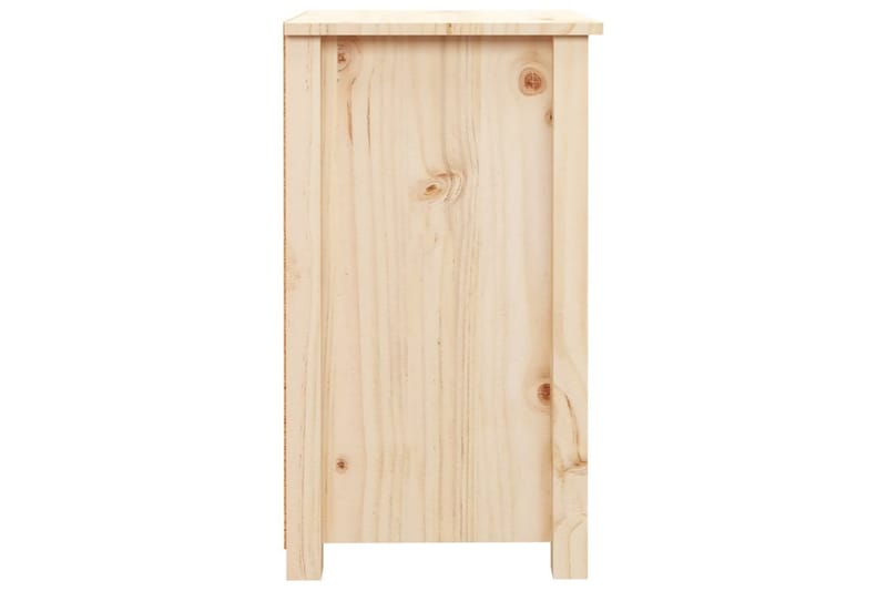 beBasic sengebord 40x35x61,5 cm massivt fyrretræ - Brun - Møbler - Borde - Aflastningsbord - Sengebord