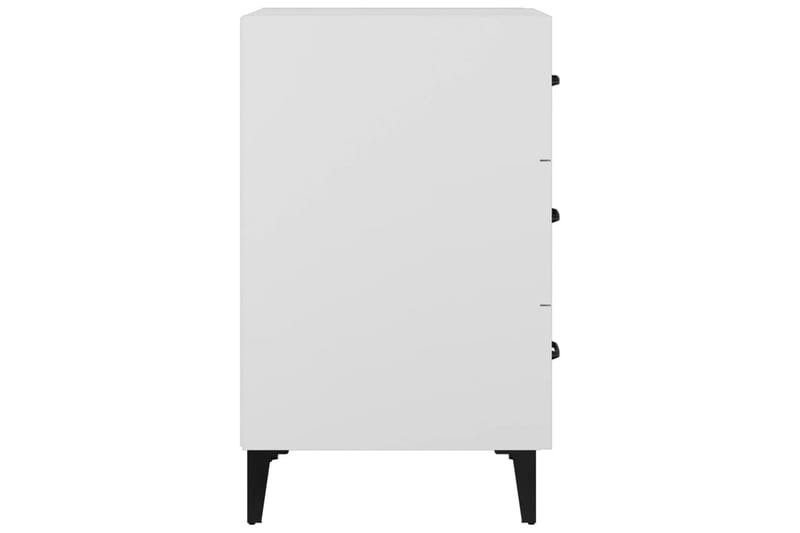 beBasic sengebord 40x40x66 cm konstrueret træ hvid - Hvid - Møbler - Borde - Aflastningsbord - Sengebord