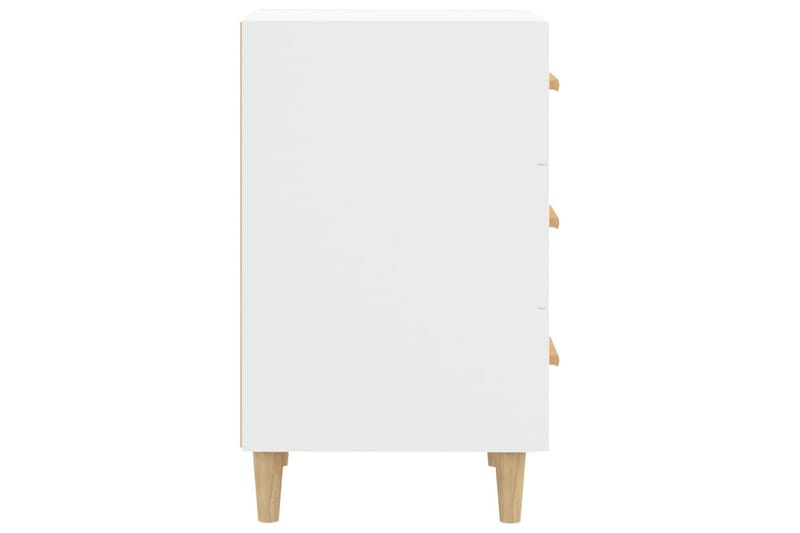 beBasic sengebord 40x40x66 cm konstrueret træ hvid - Hvid - Møbler - Borde - Aflastningsbord - Sengebord