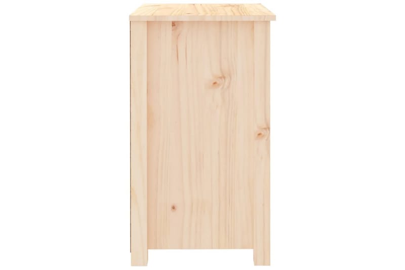 beBasic sengebord 50x35x61,5 cm massivt fyrretræ - Brun - Møbler - Borde - Aflastningsbord - Sengebord