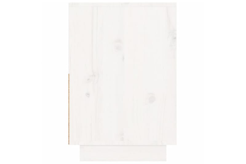 beBasic sengebord 60x34x51 cm massivt fyrretræ hvid - Hvid - Møbler - Borde - Aflastningsbord - Sengebord