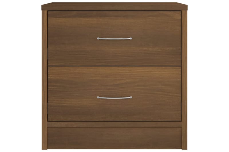 beBasic sengeborde 2 stk. 40x30x40 cm konstrueret træ brun egetræ - Brun - Møbler - Borde - Aflastningsbord - Sengebord