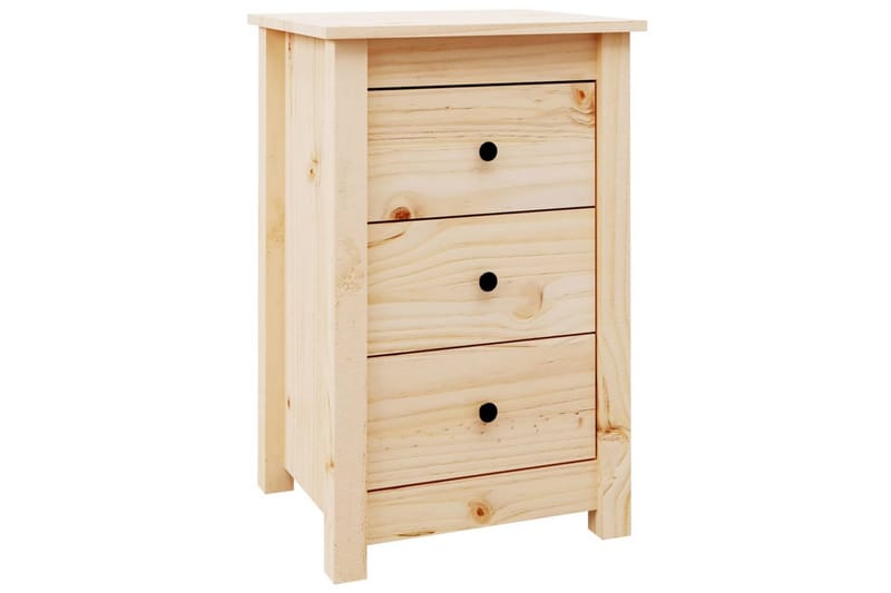 beBasic sengeborde 2 stk. 40x35x61,5 cm massivt fyrretræ - Brun - Møbler - Borde - Aflastningsbord - Sengebord