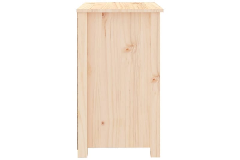 beBasic sengeborde 2 stk. 50x35x61,5 cm massivt fyrretræ - Brun - Møbler - Borde - Aflastningsbord - Sengebord