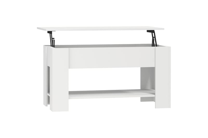 beBasic sofabord 101x49x52 cm konstrueret træ hvid - Hvid - Møbler - Borde - Aflastningsbord - Lampebord