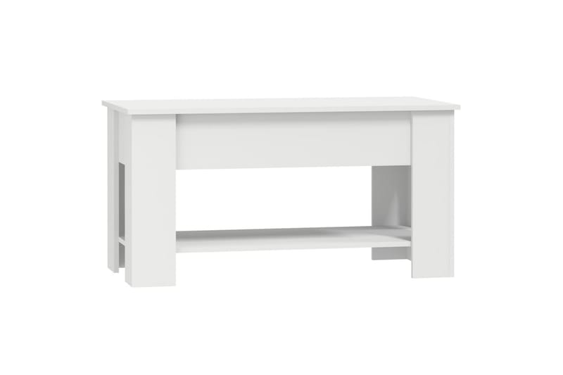 beBasic sofabord 101x49x52 cm konstrueret træ hvid - Hvid - Møbler - Borde - Aflastningsbord - Lampebord