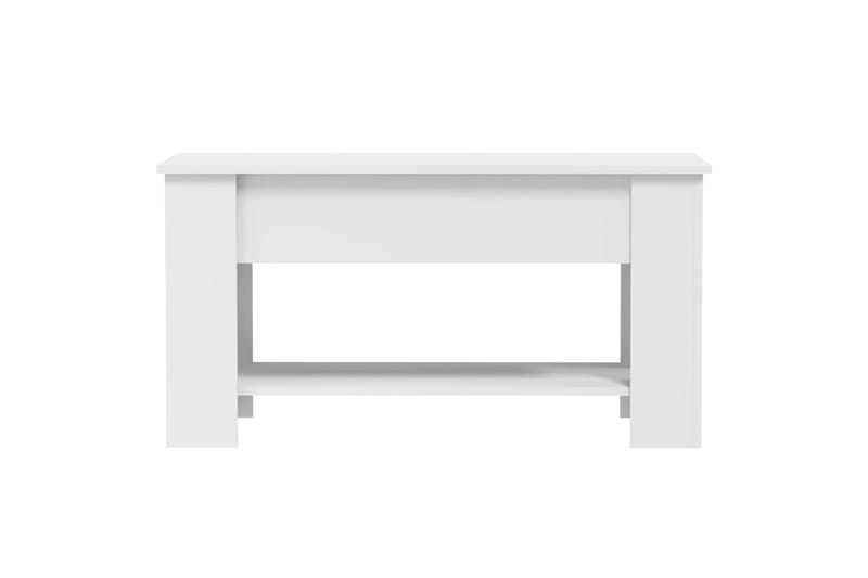 beBasic sofabord 101x49x52 cm konstrueret træ hvid - Hvid - Møbler - Borde - Aflastningsbord - Lampebord