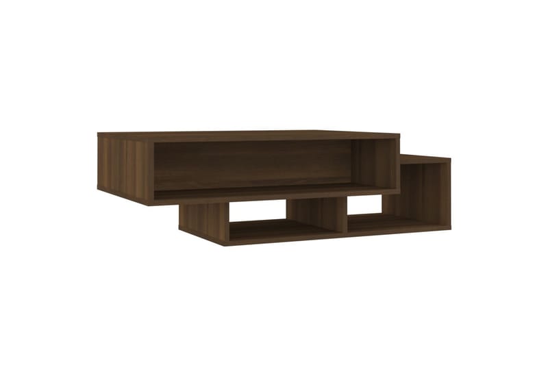 beBasic sofabord 105x55x32 cm konstrueret træ brun egetræsfarve - Brun - Møbler - Borde - Aflastningsbord - Lampebord