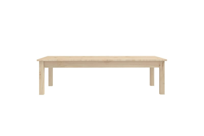 beBasic sofabord 110x50x30 cm massivt fyrretræ - Brun - Møbler - Borde - Aflastningsbord - Lampebord