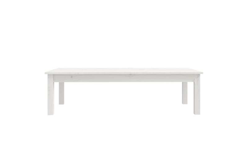 beBasic sofabord 110x50x30 cm massivt fyrretræ hvid - Hvid - Møbler - Borde - Aflastningsbord - Lampebord