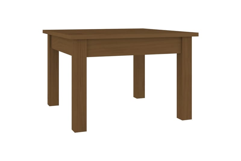 beBasic sofabord 45x45x30 cm massivt fyrretræ gyldenbrun - Brun - Møbler - Borde - Aflastningsbord - Lampebord