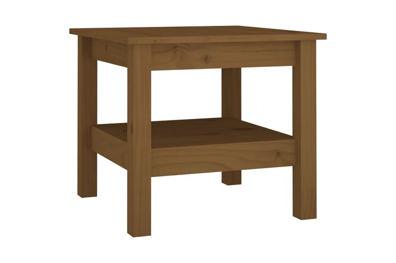 beBasic sofabord 45x45x40 cm massivt fyrretræ gyldenbrun - Brun - Møbler - Borde - Aflastningsbord - Lampebord