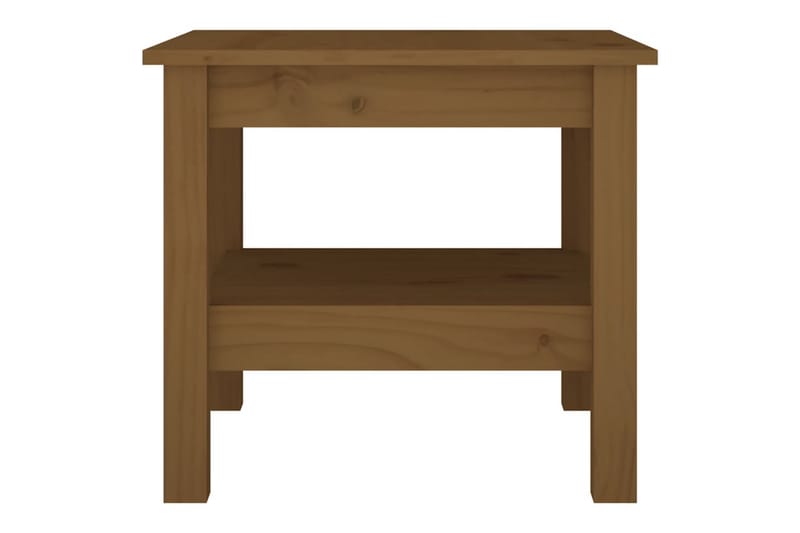 beBasic sofabord 45x45x40 cm massivt fyrretræ gyldenbrun - Brun - Møbler - Borde - Aflastningsbord - Lampebord