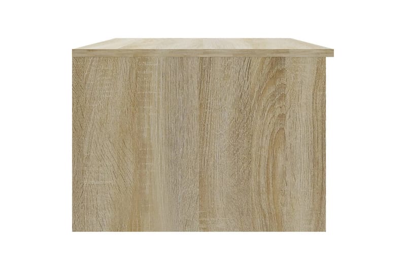 beBasic sofabord 50x50x36 cm konstrueret træ hvid og sonoma-eg - Beige - Møbler - Borde - Aflastningsbord - Lampebord