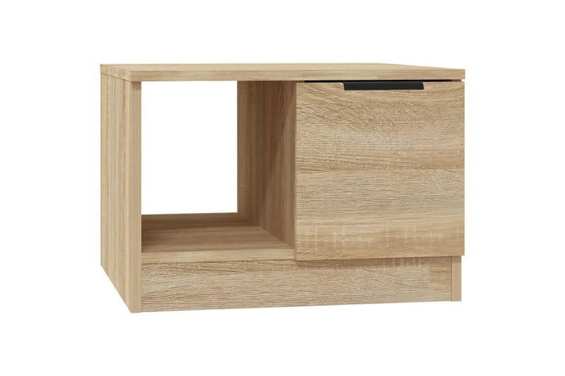 beBasic sofabord 50x50x36 cm konstrueret træ sonoma-eg - Brun - Møbler - Borde - Aflastningsbord - Lampebord