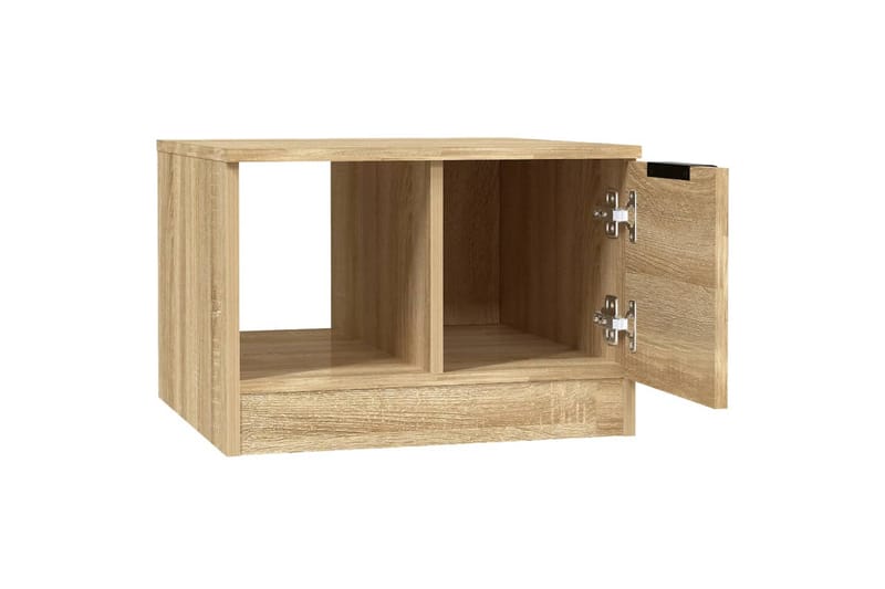 beBasic sofabord 50x50x36 cm konstrueret træ sonoma-eg - Brun - Møbler - Borde - Aflastningsbord - Lampebord