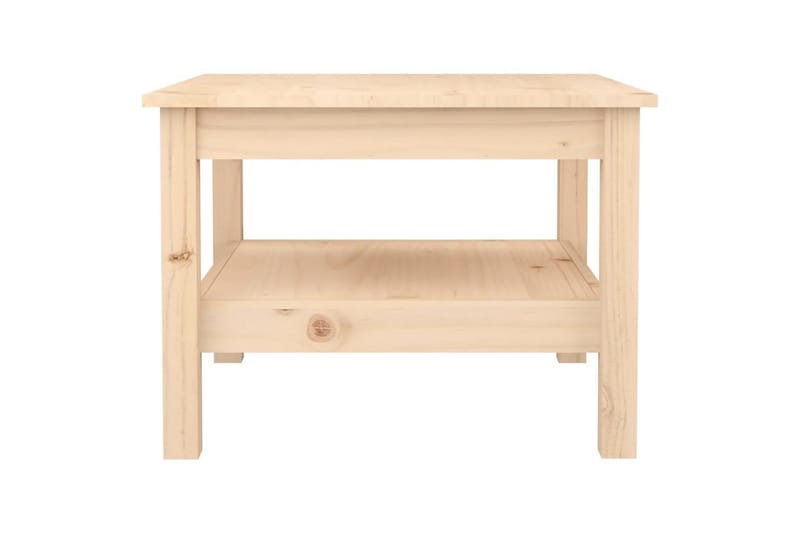 beBasic sofabord 55x55x40 cm massivt fyrretræ - Brun - Møbler - Borde - Aflastningsbord - Lampebord