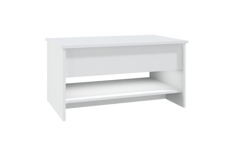 beBasic sofabord 80x50x40 cm konstrueret træ hvid - Hvid - Møbler - Borde - Aflastningsbord - Lampebord