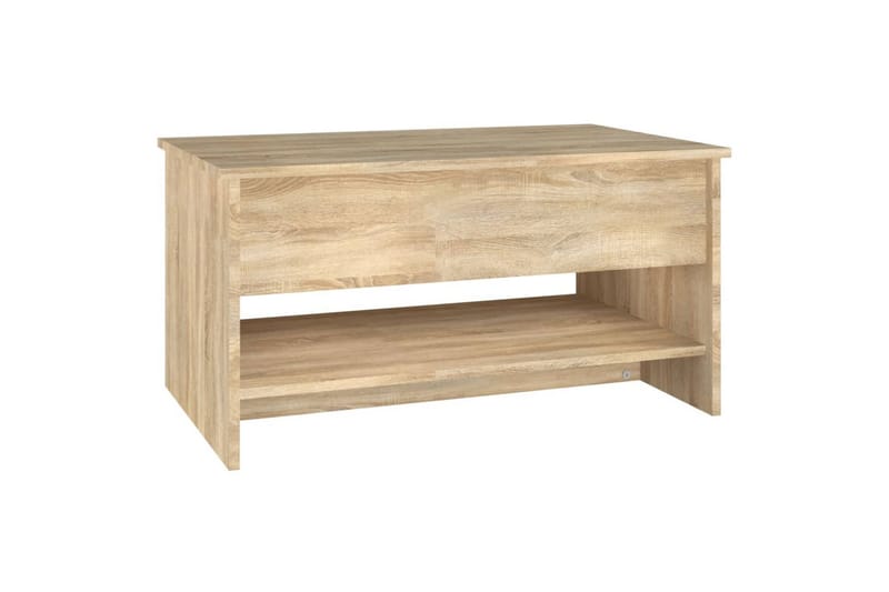 beBasic sofabord 80x50x40 cm konstrueret træ sonoma-eg - Brun - Møbler - Borde - Aflastningsbord - Lampebord