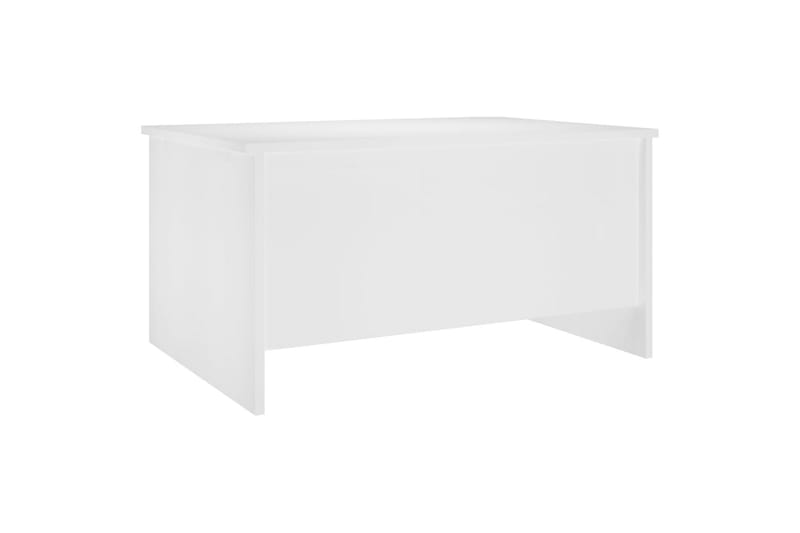 beBasic sofabord 80x55,5x41,5 cm konstrueret træ hvid - Hvid - Møbler - Borde - Aflastningsbord - Lampebord