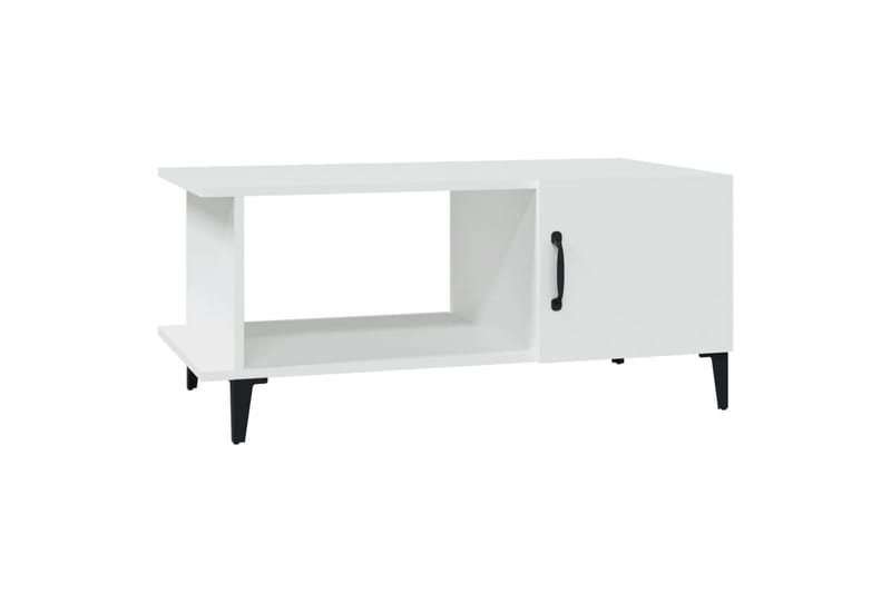 beBasic sofabord 90x50x40 cm konstrueret træ hvid - Hvid - Møbler - Borde - Aflastningsbord - Lampebord