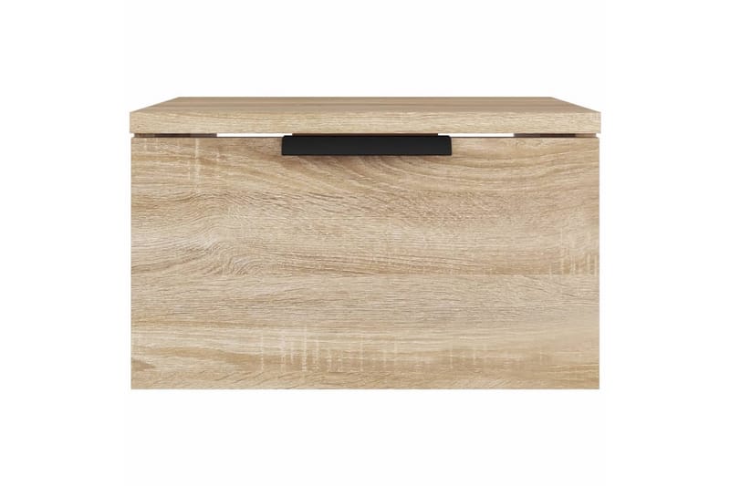 beBasic væghængt sengebord 34x30x20 cm sonoma-eg - Brun - Møbler - Borde - Aflastningsbord - Sengebord