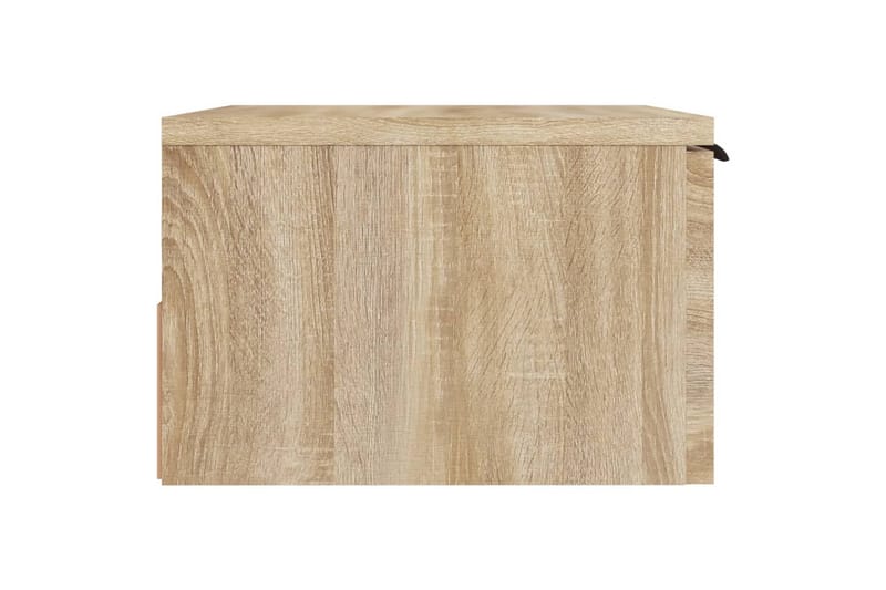 beBasic væghængt sengebord 34x30x20 cm sonoma-eg - Brun - Møbler - Borde - Aflastningsbord - Sengebord