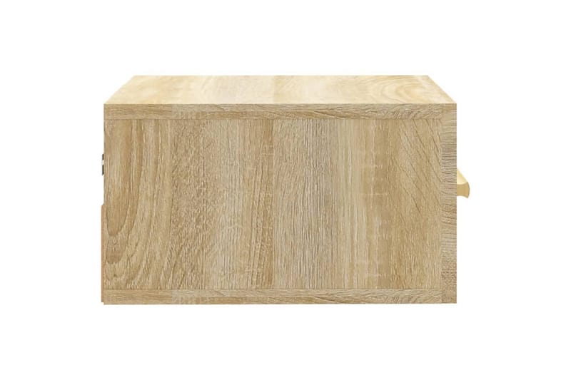 beBasic væghængt sengebord 35x35x20 cm sonoma-eg - Brun - Møbler - Borde - Aflastningsbord - Sengebord