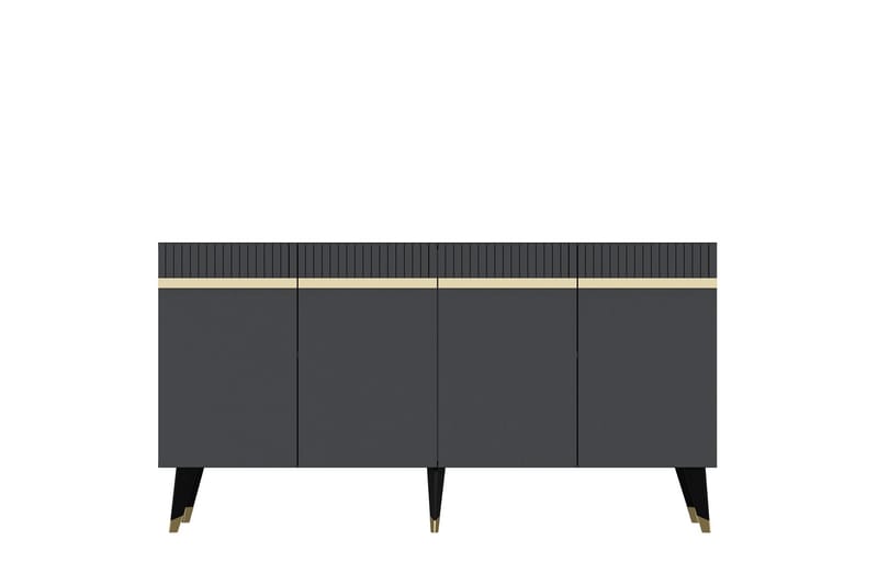 Defneia Konsolbord 150 cm - Antracit/Guld - Møbler - Borde - Aflastningsbord - Entrébord