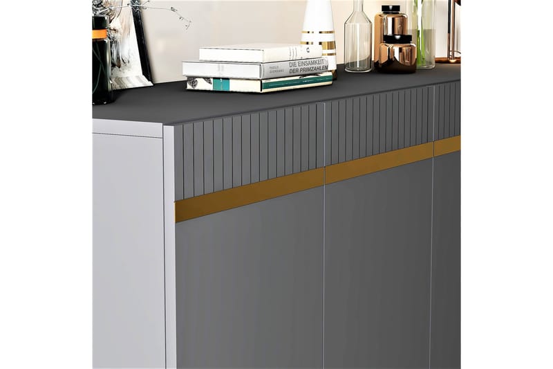 Defneia Konsolbord 150 cm - Antracit/Guld - Møbler - Borde - Aflastningsbord - Entrébord