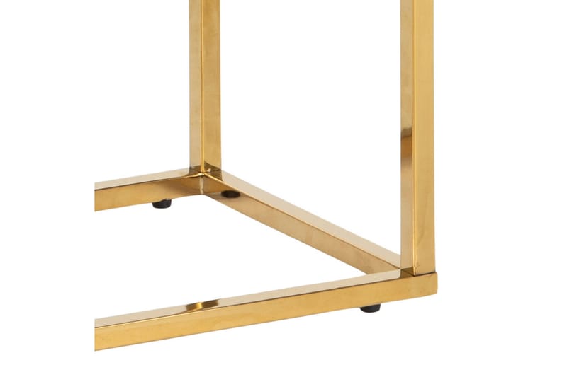 Epiffer Konsolbord 80 cm - Glas/Hvid/Guld - Møbler - Borde - Aflastningsbord - Entrébord