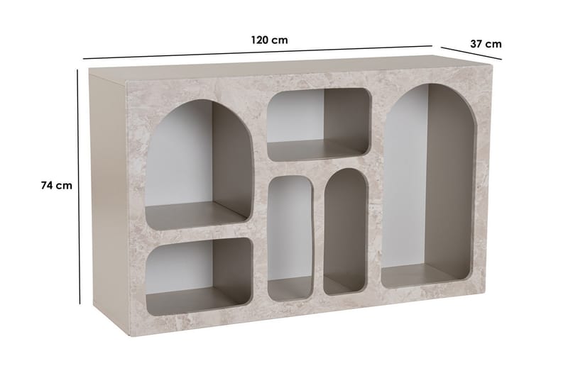 Giana Konsolbord 120 cm - Travertin/Sandsten - Møbler - Borde - Aflastningsbord - Entrébord