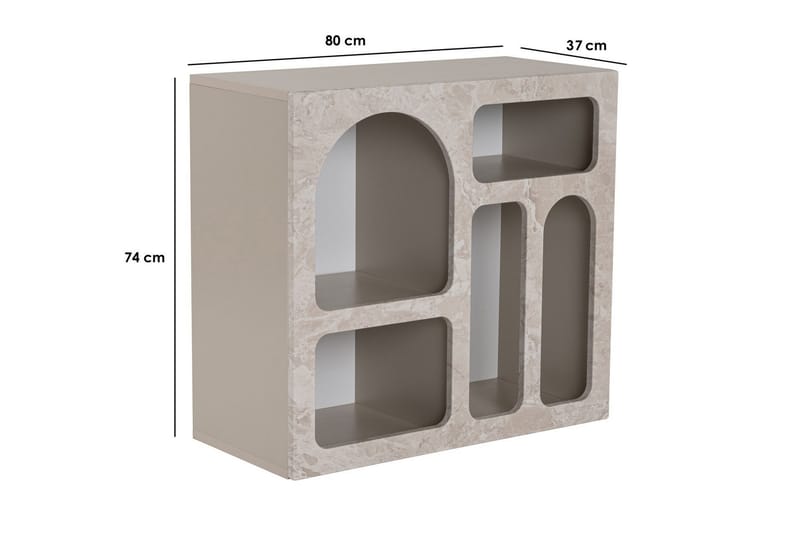 Giana Konsolbord 80 cm - Travertin/Sandsten - Møbler - Borde - Aflastningsbord - Entrébord