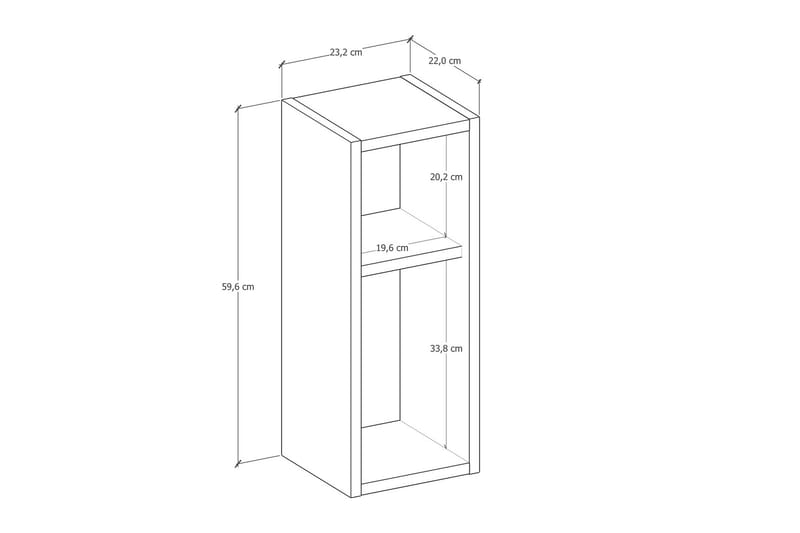 Haroun Natbord 23 cm - Antracit - Møbler - Borde - Aflastningsbord - Sengebord