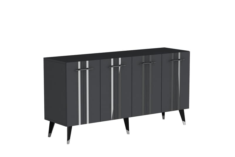 Harsum Konsolbord 150 cm - Antracit/Sølv - Møbler - Borde - Aflastningsbord - Entrébord