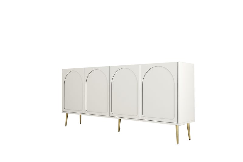 Hazim Konsolbord 180 cm - Creme/Guld - Møbler - Borde - Aflastningsbord - Entrébord