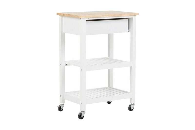 Hiuma Serveringsplade 58 cm - Hvid - Møbler - Borde - Aflastningsbord