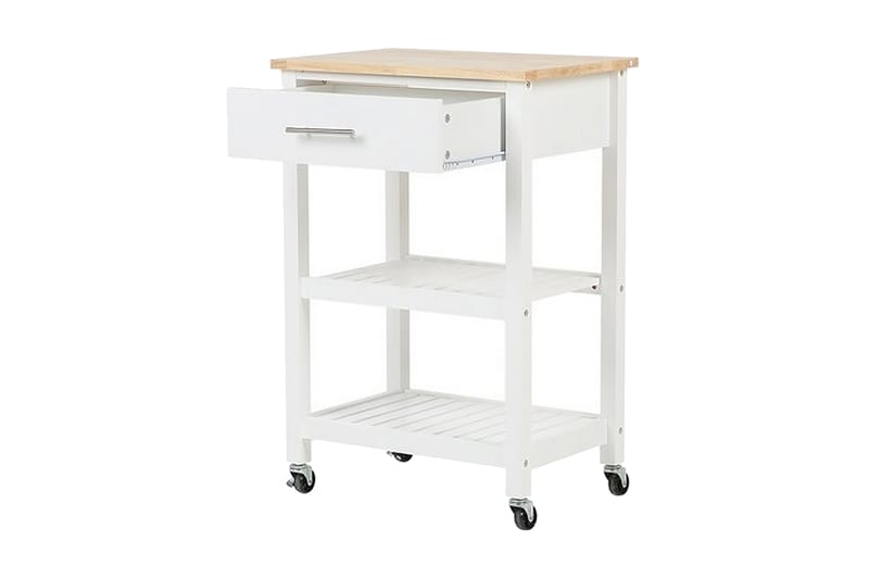 Hiuma Serveringsplade 58 cm - Hvid - Møbler - Borde - Aflastningsbord