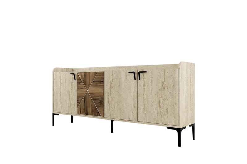 Hungirr Konsollbord 180 cm - Valnød/Beige - Møbler - Borde - Aflastningsbord - Entrébord