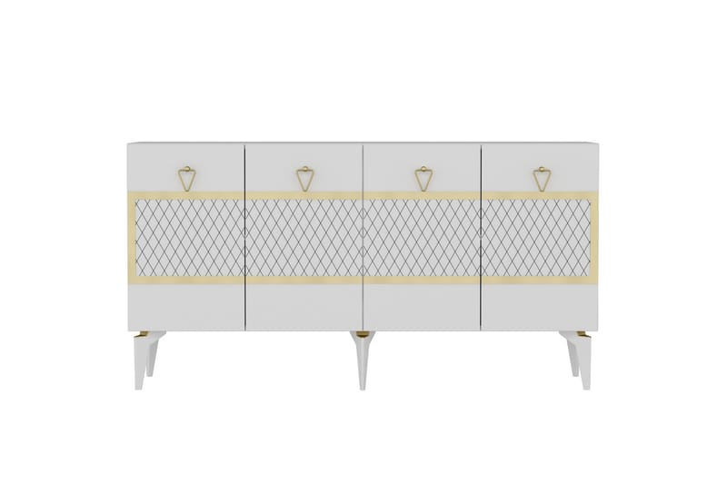 Ipek Konsolbord 150 cm - Hvid/Guld - Møbler - Borde - Aflastningsbord - Entrébord