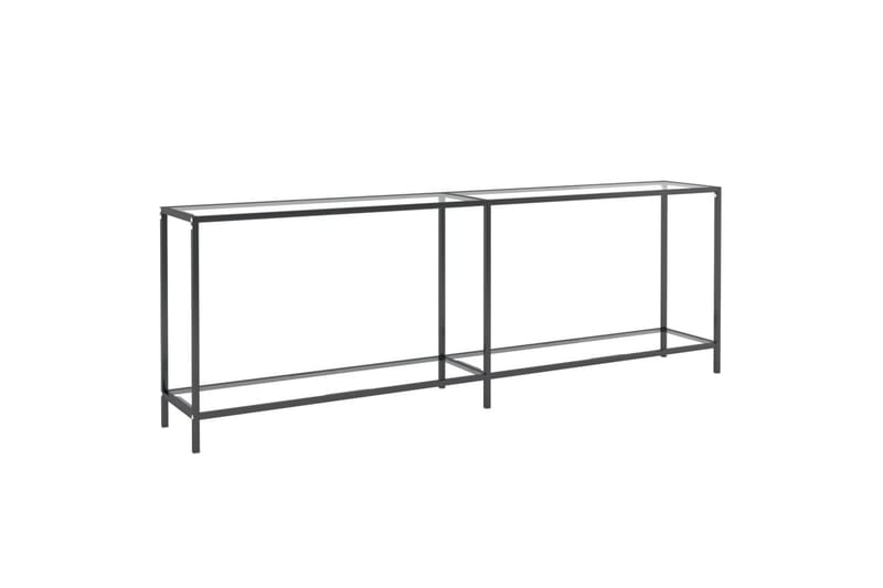 konsolbord 220x35x75,5 cm hærdet glas transparent - gennemsigtig - Møbler - Borde - Aflastningsbord - Konsolbord & sidebord