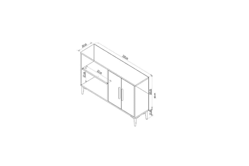 Ansel Konsolbord 120 cm - Oak - Møbler - Borde - Aflastningsbord - Konsolbord & sidebord