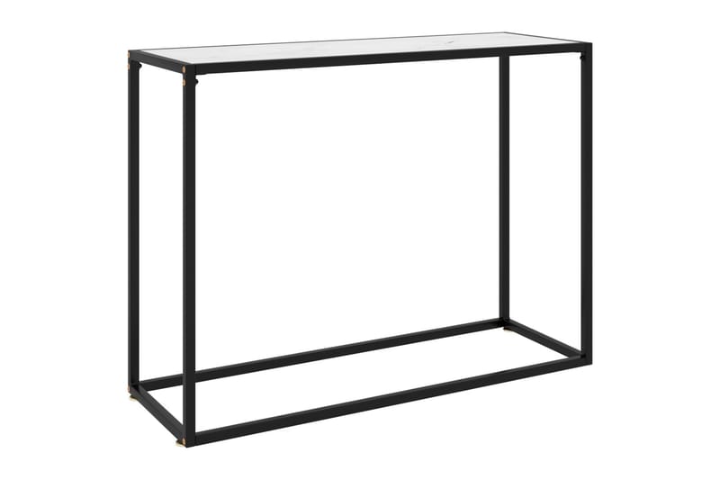 konsolbord 100x35x75 cm hærdet glas hvid - Hvid - Møbler - Borde - Aflastningsbord - Konsolbord & sidebord