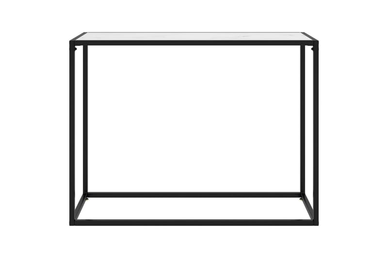 konsolbord 100x35x75 cm hærdet glas hvid - Hvid - Møbler - Borde - Aflastningsbord - Konsolbord & sidebord