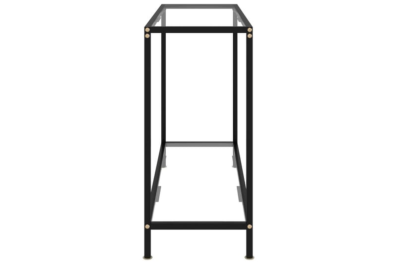 Konsolbord 100x35x75 cm hærdet glas transparent - gennemsigtig - Møbler - Borde - Aflastningsbord - Konsolbord & sidebord