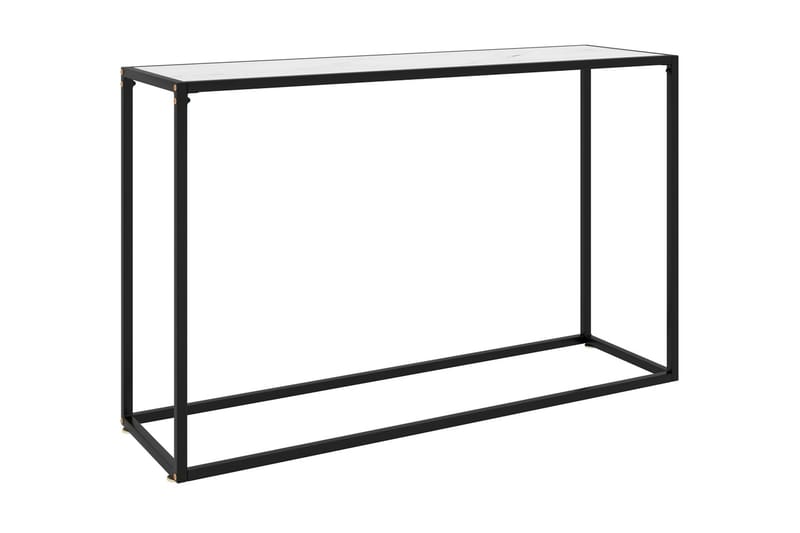 konsolbord 120x35x75 cm hærdet glas hvid - Hvid - Møbler - Borde - Aflastningsbord - Konsolbord & sidebord