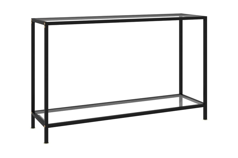 Konsolbord 120x35x75 cm hærdet glas transparent - gennemsigtig - Møbler - Borde - Aflastningsbord - Konsolbord & sidebord