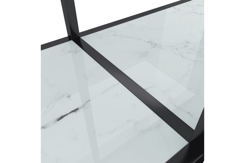 konsolbord 200x35x75,5 cm hærdet glas hvid - Hvid - Møbler - Borde - Aflastningsbord - Konsolbord & sidebord