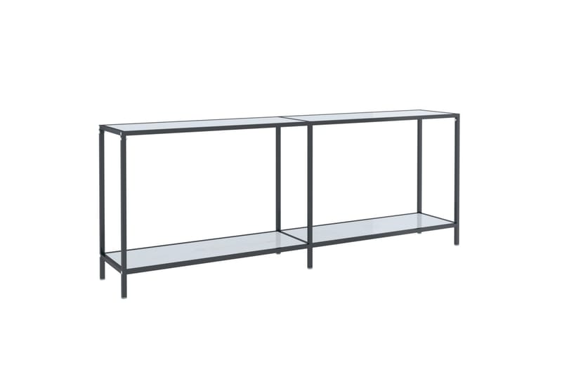 konsolbord 200x35x75,5 cm hærdet glas hvid - Hvid - Møbler - Borde - Aflastningsbord - Konsolbord & sidebord