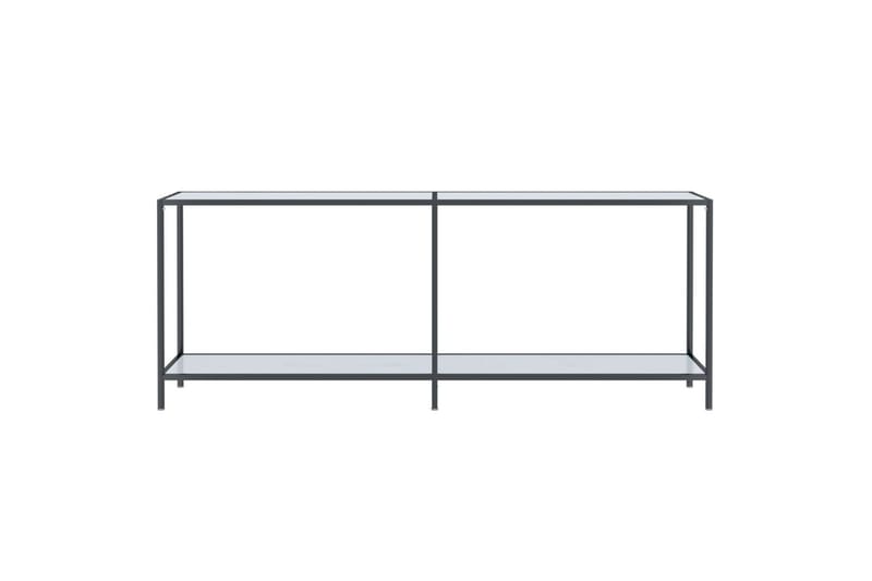 konsolbord 200x35x75,5 cm hærdet glas hvid - Hvid - Møbler - Borde - Aflastningsbord - Konsolbord & sidebord